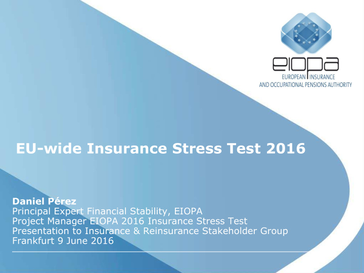 eu wide insurance stress test 2016