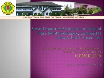 MATERIALS AND METHOD  RESULTS AND DISCUSSIONS  CONCLUSIONS  Natural fiber composites