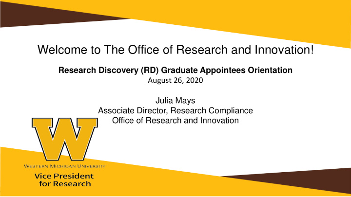 welcome to the office of research and innovation