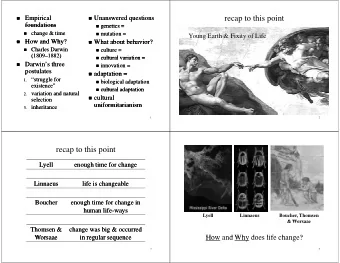 recap to this point    foundations  foundations  foundations  foundations  genetics =