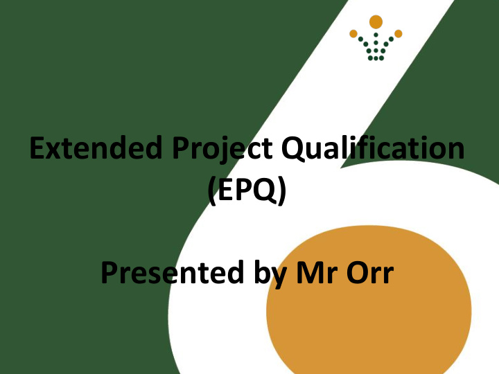 extended project qualification