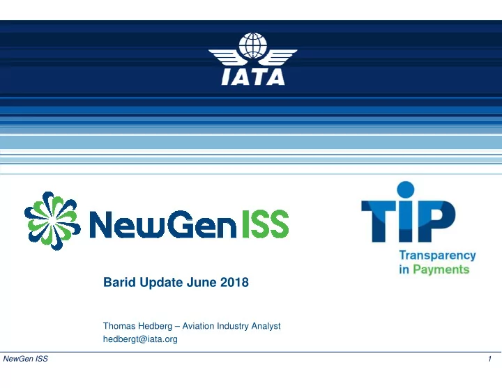 barid update june 2018