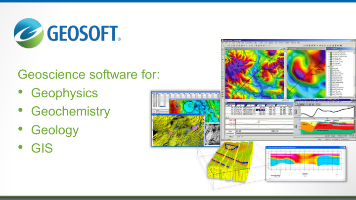 how does geosoft use em electrical methods