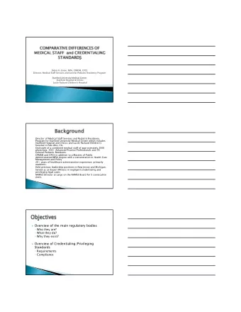 Overview of the main regulatory bodies  Who they are?  What they do?  Why they exist?