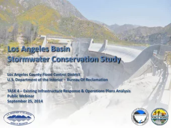 Los Angeles Basin  Stormwater Conservation Study  Los Angeles County Flood Control District  U.S.