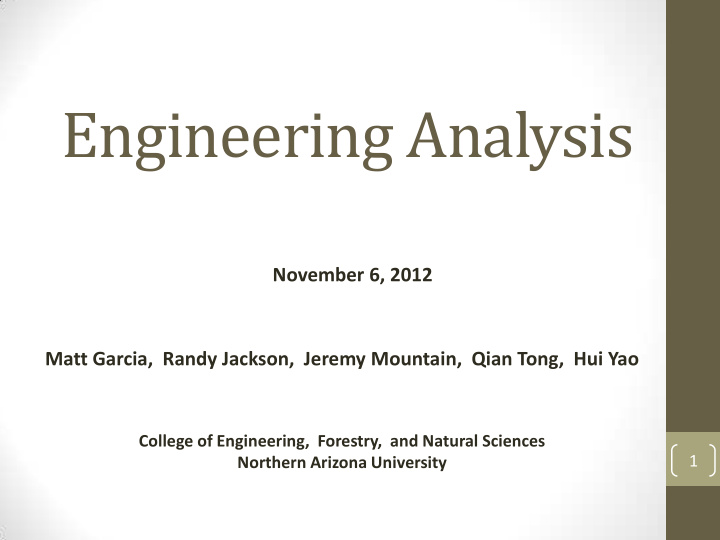 engineering analysis