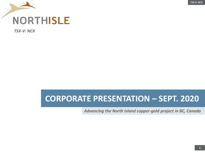 corporate presentation sept 2020
