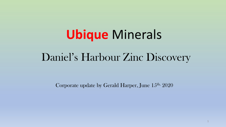 ubique minerals