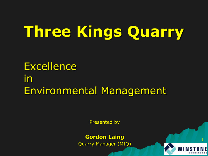 three kings quarry