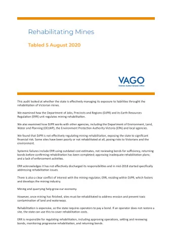 This audit looked at whether the state is efgectjvely managing its exposure to liabilitjes