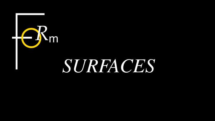 surfaces surfaces