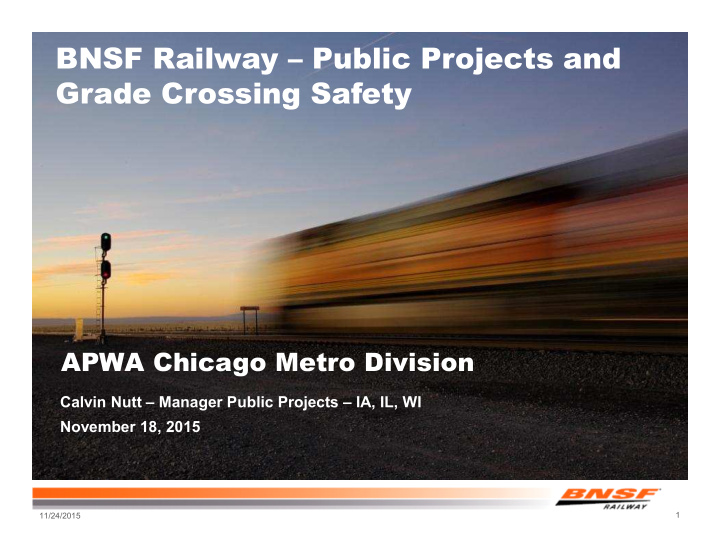bnsf railway public projects and grade crossing safety