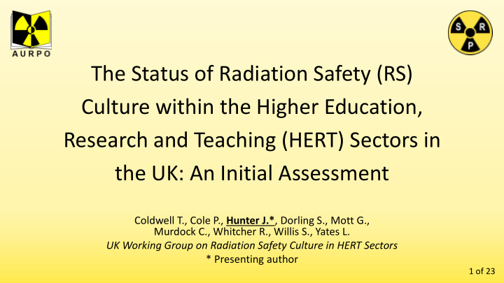 research and teaching hert sectors in