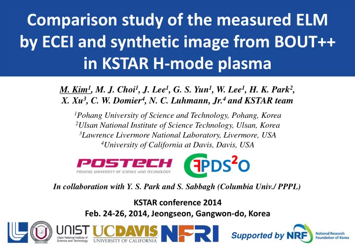 comparison study of the measured elm