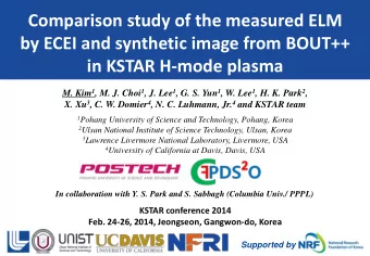 Comparison study of the measured ELM  by ECEI and synthetic image from BOUT++  in KSTAR H-mode