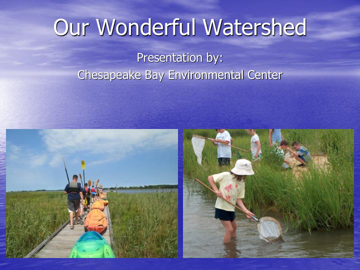 our wonderful watershed