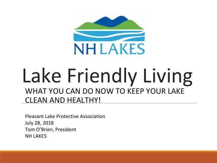 lake friendly living