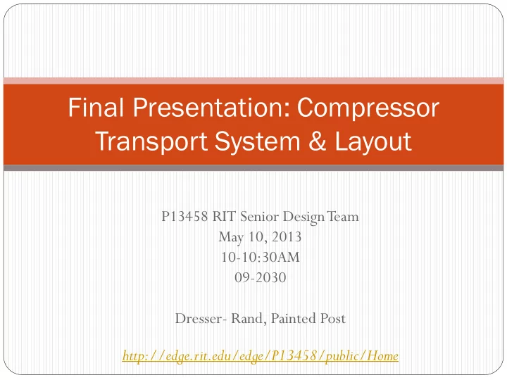 final presentation compressor