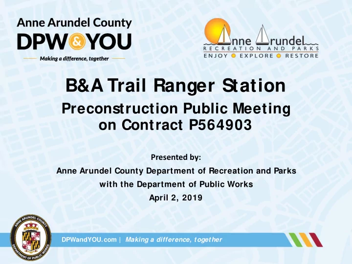 b a trail ranger station