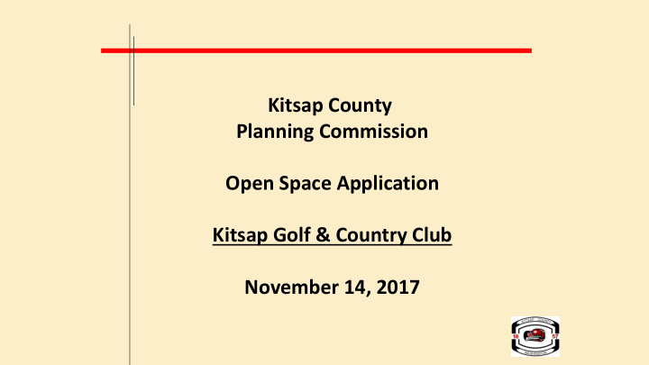kitsap county planning commission open space application
