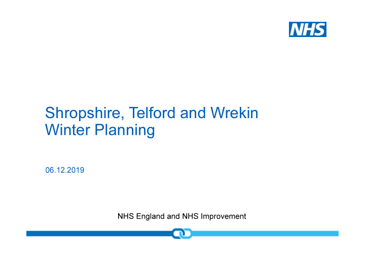 shropshire telford and wrekin winter planning