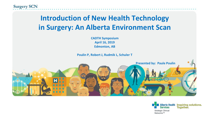 in surgery an alberta environment scan