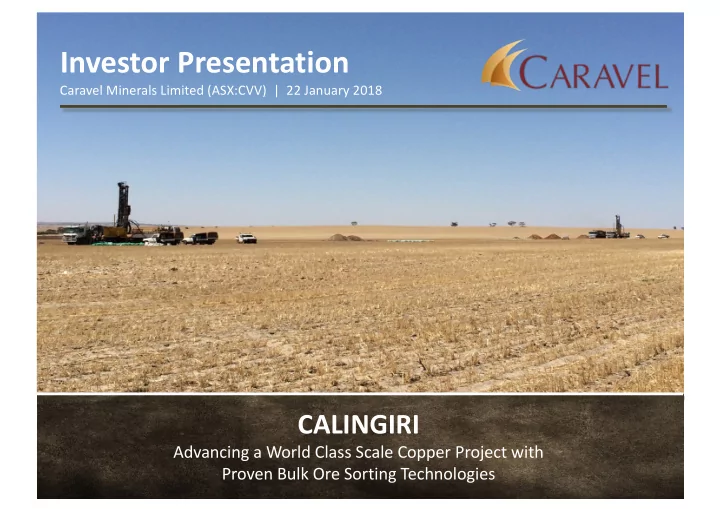 investor presentation