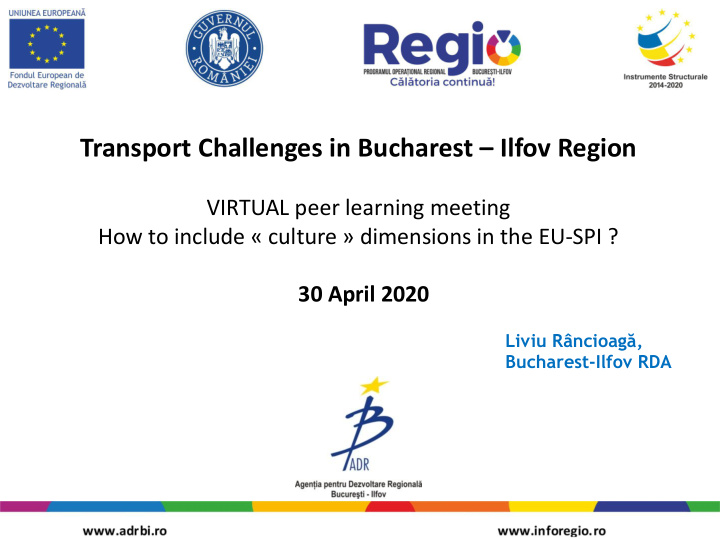 transport challenges in bucharest ilfov region