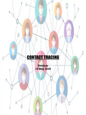 CONTACT TRACING  Webinar  18 May 2020  REFERENCES IATF Resolution No. 25, S. 2020 dated 17 April