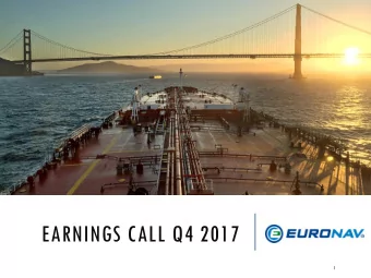 EARNINGS CALL Q4 2017  1  FORWARD LOOKING STATEMENTS  Matters discussed in this presentation may