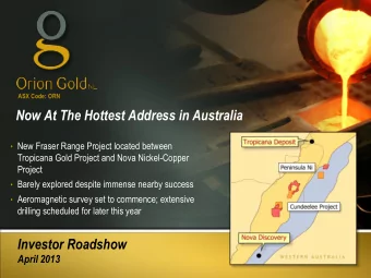 Now At The Hottest Address in Australia  New Fraser Range Project located between  Tropicana