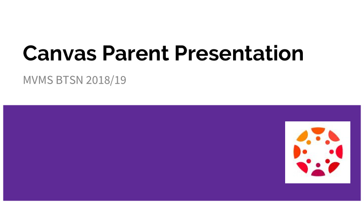 canvas parent presentation