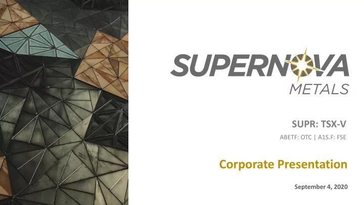 corporate presentation
