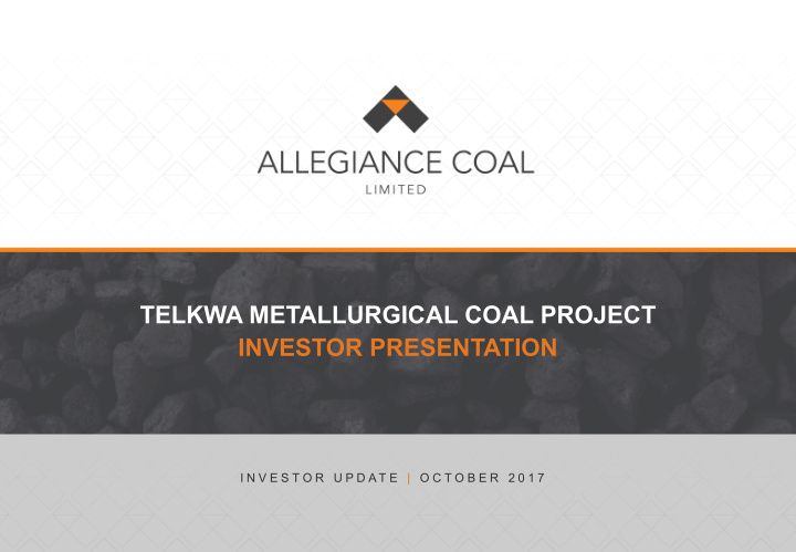 telkwa metallurgical coal project investor presentation