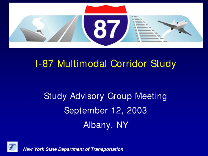 agenda i 87 multimodal corridor study