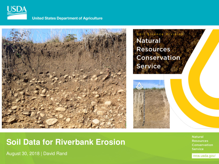 soil data for riverbank erosion