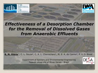 Effectiveness of a Desorption Chamber  for the Removal of Dissolved Gases  from Anaerobic Effluents