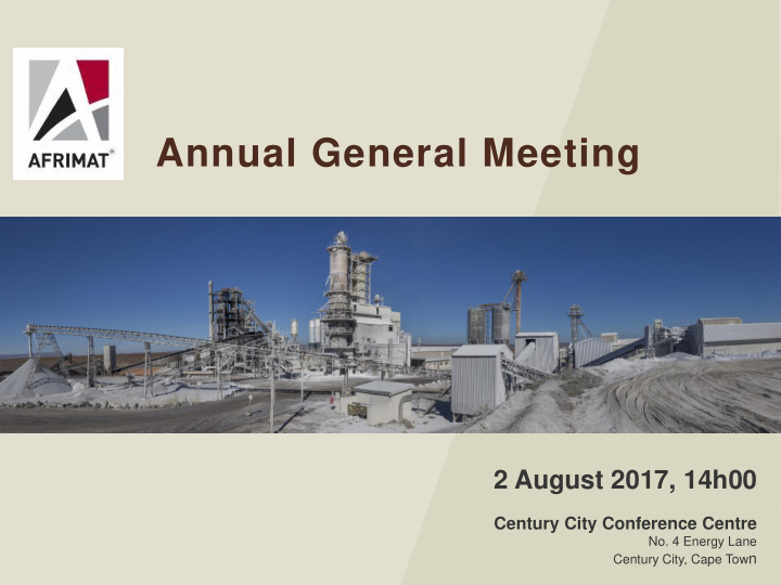 annual general meeting