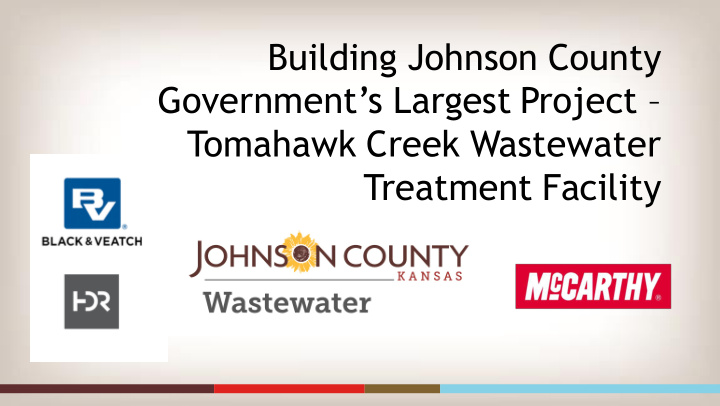 building johnson county government s largest project