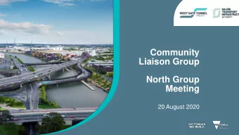 Liaison Group  North Group  Meeting  20 August 2020  Roll Call  Introduction  Liz Evans  Agenda