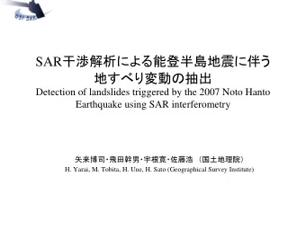 SAR     Detection of