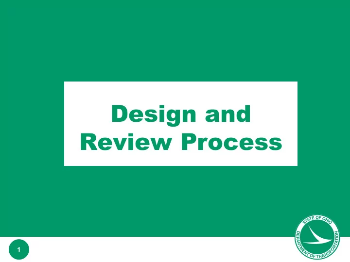 design and review process