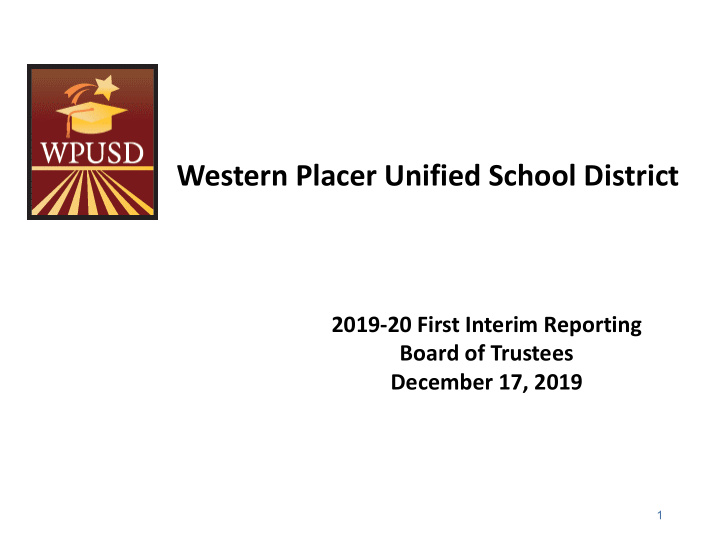 western placer unified school district