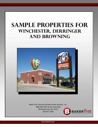 and Browning Baker First Commercial Real Estate Services,  Inc. 2800 NW 36th Street, Suite 200