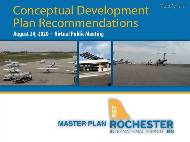 conceptual development plan recommendations