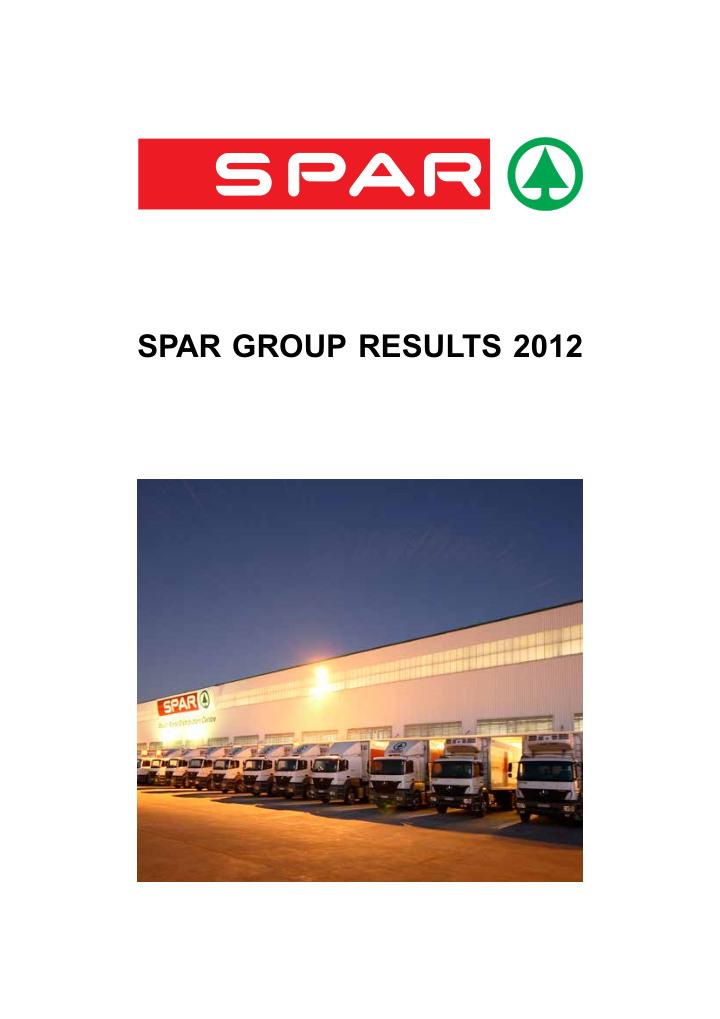 spar group results 2012 agenda