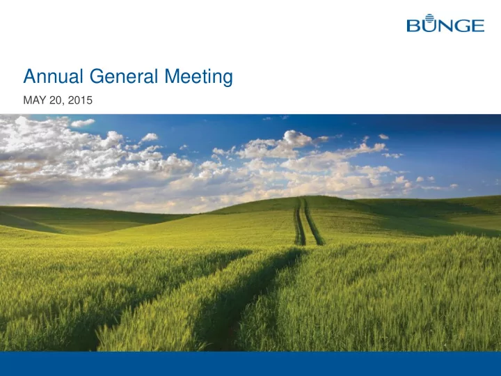 annual general meeting