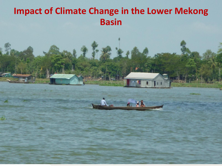 basin lower mekong basin and its vulnerabilities