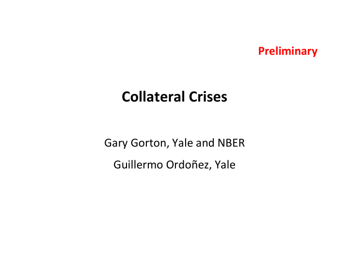 collateral crises