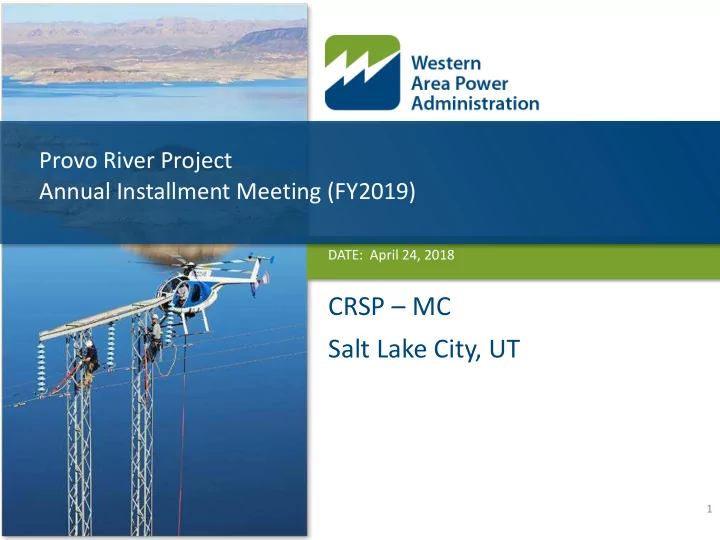 crsp mc salt lake city ut
